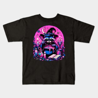 Witchy Raccoon Brewmaster Kids T-Shirt